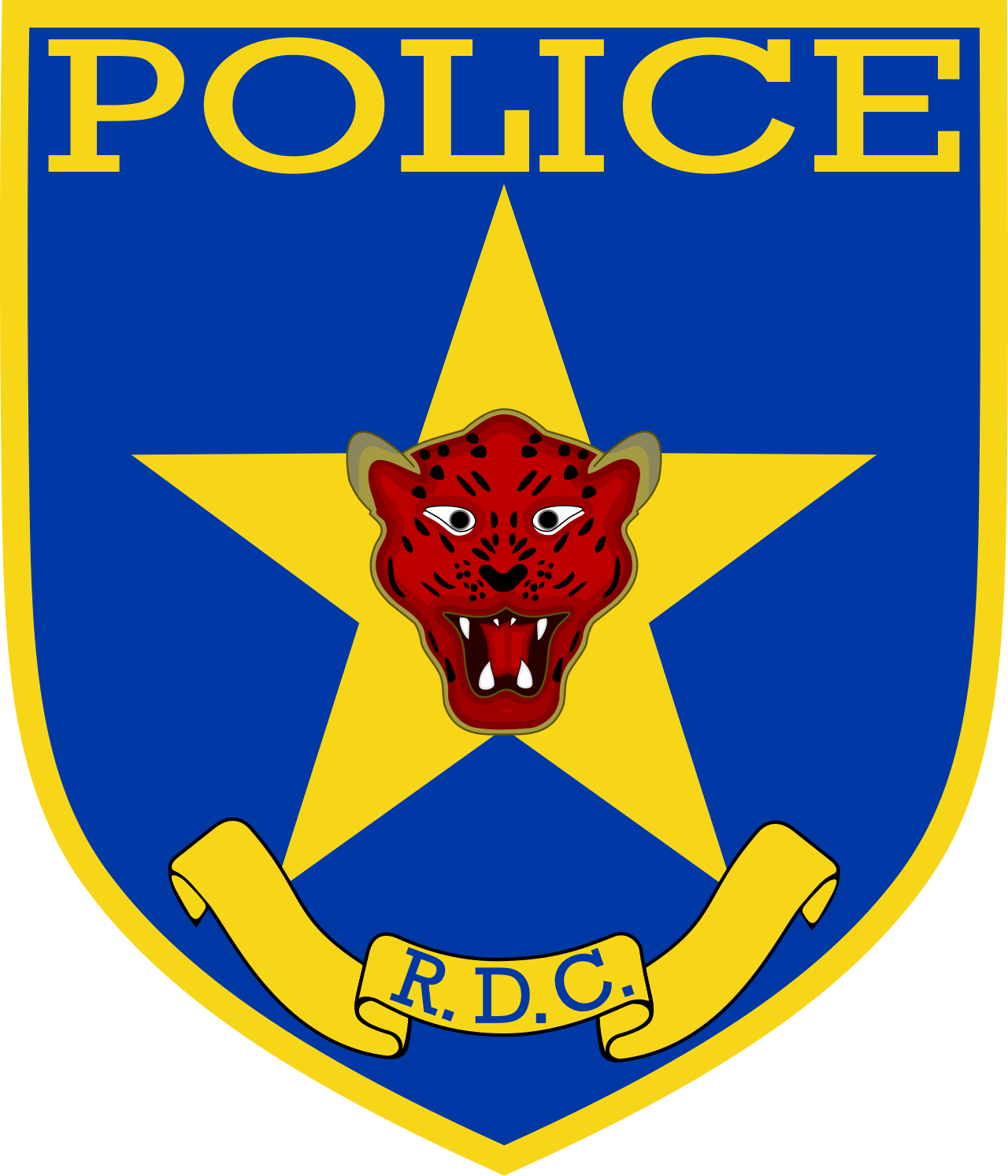 Emblème officiel de la Police Nationale Congolaise